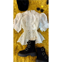 Blusa encaje ros